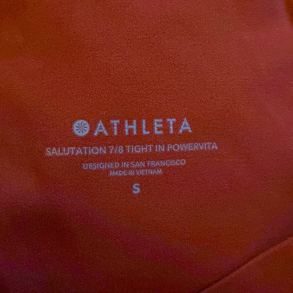 Athleta Salutation Powervita 7/8 Leggings - Picture 2 of 4